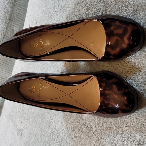 Isola patent leather animal print shoes - Picture 2 of 5